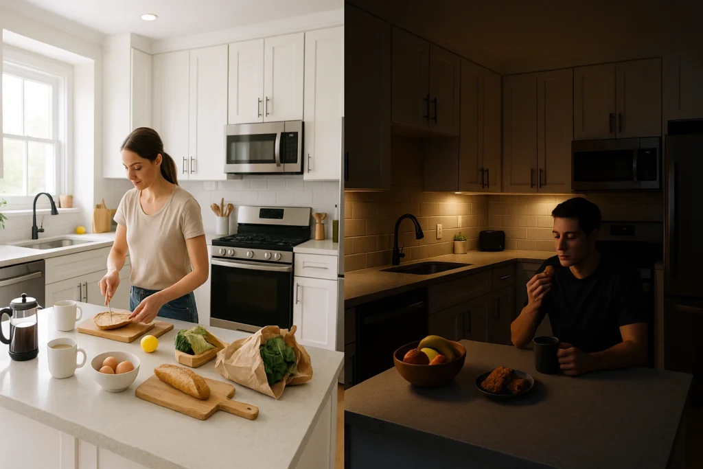 Day Vs Midnight kitchen design