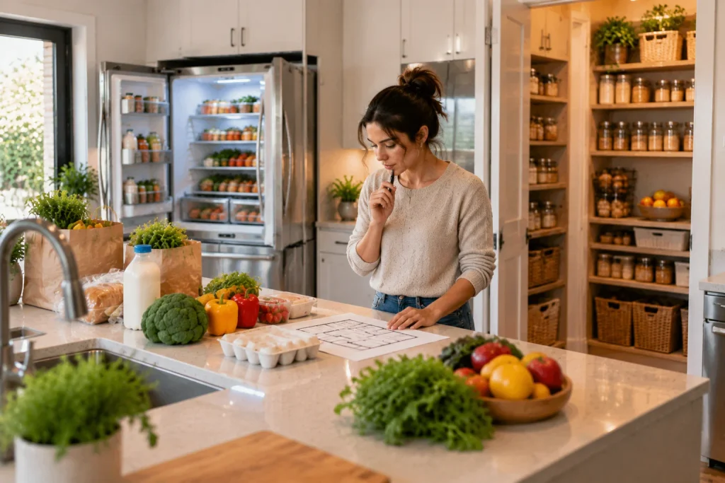 Planning the kitchen storage placement